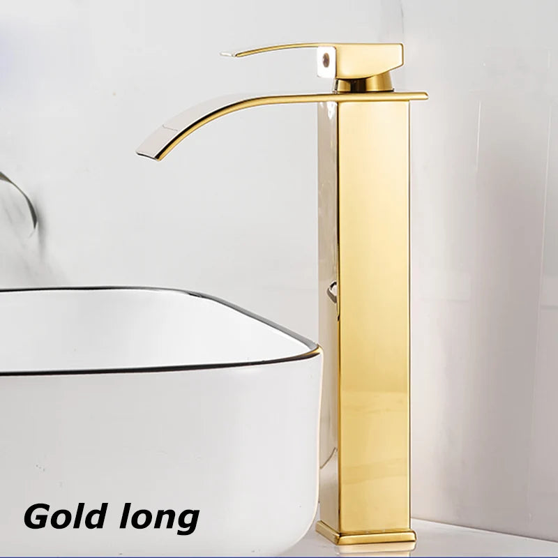 Black Waterfall Basin Faucet