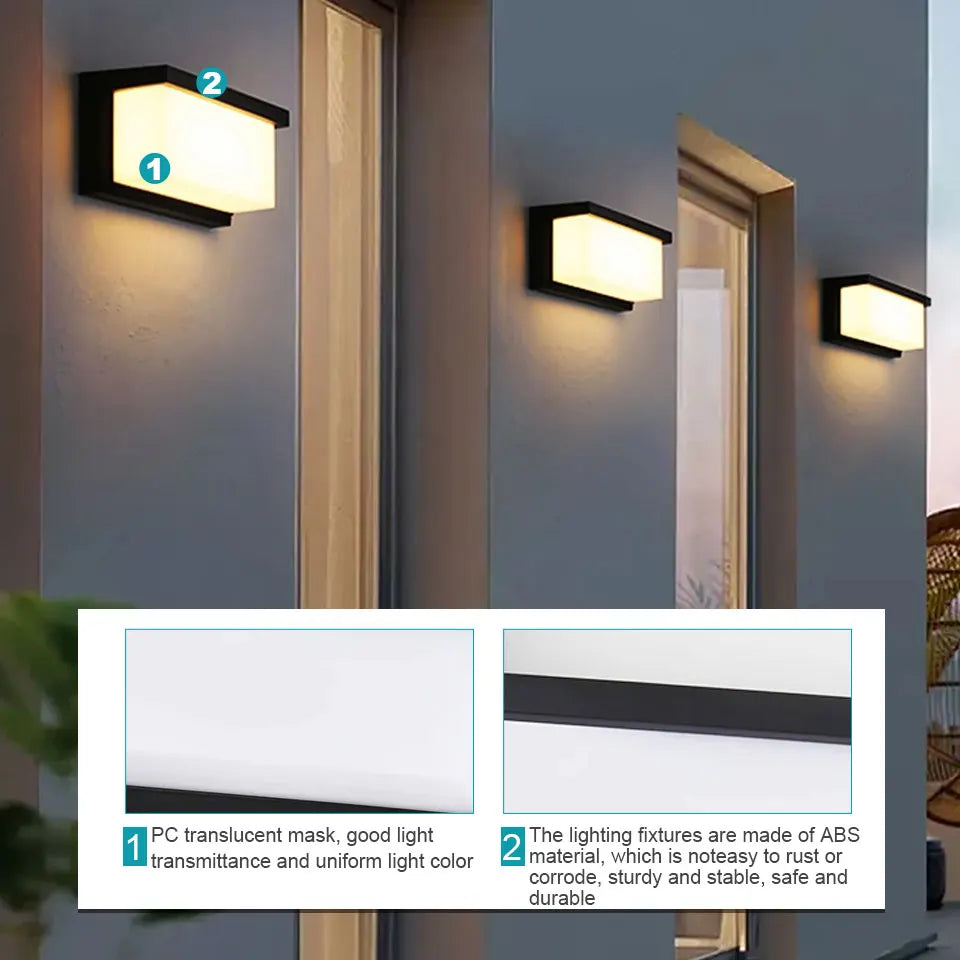 Outdoor LED Motion Wall Light