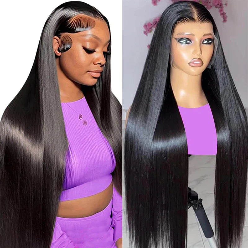 100% Malaysian Straight Lace Front Wig
