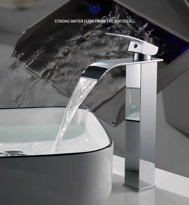 Black Waterfall Basin Faucet
