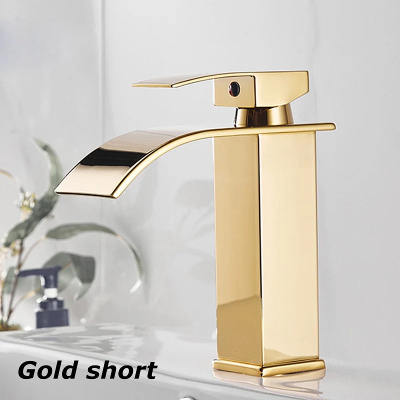 Black Waterfall Basin Faucet