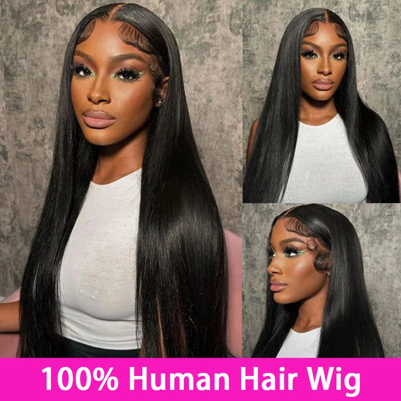 100% Malaysian Straight Lace Front Wig