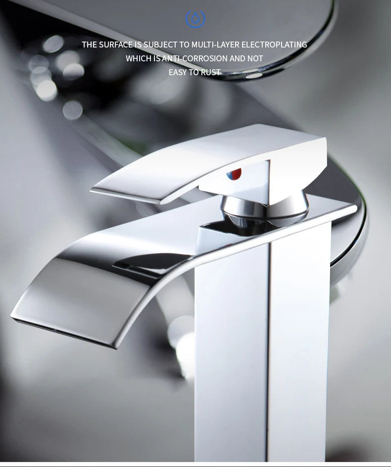 Black Waterfall Basin Faucet