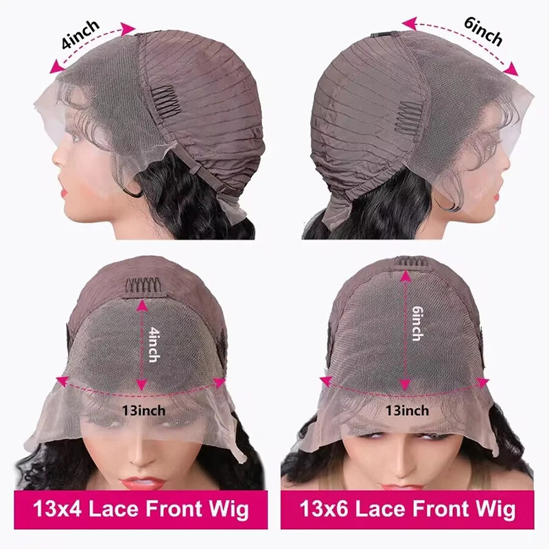 100% Malaysian Straight Lace Front Wig