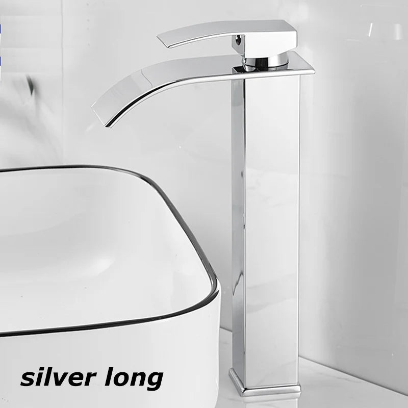 Black Waterfall Basin Faucet