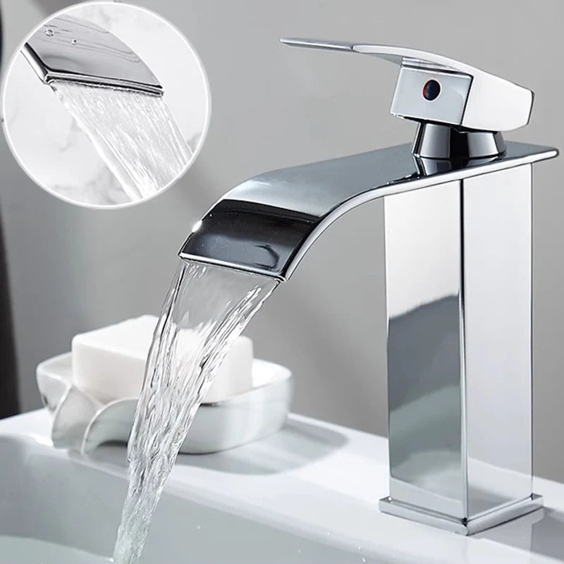 Black Waterfall Basin Faucet