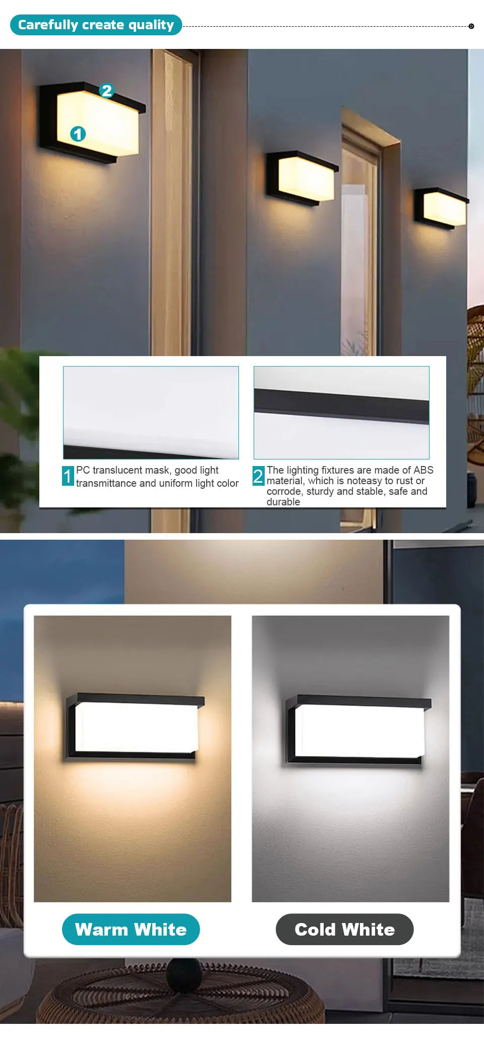 Outdoor LED Motion Wall Light