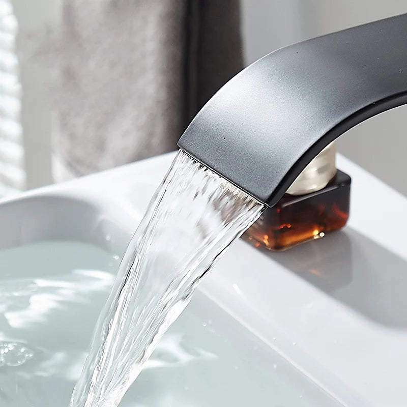 Black Waterfall Basin Faucet