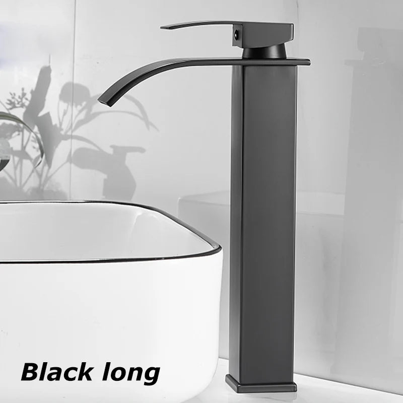 Black Waterfall Basin Faucet