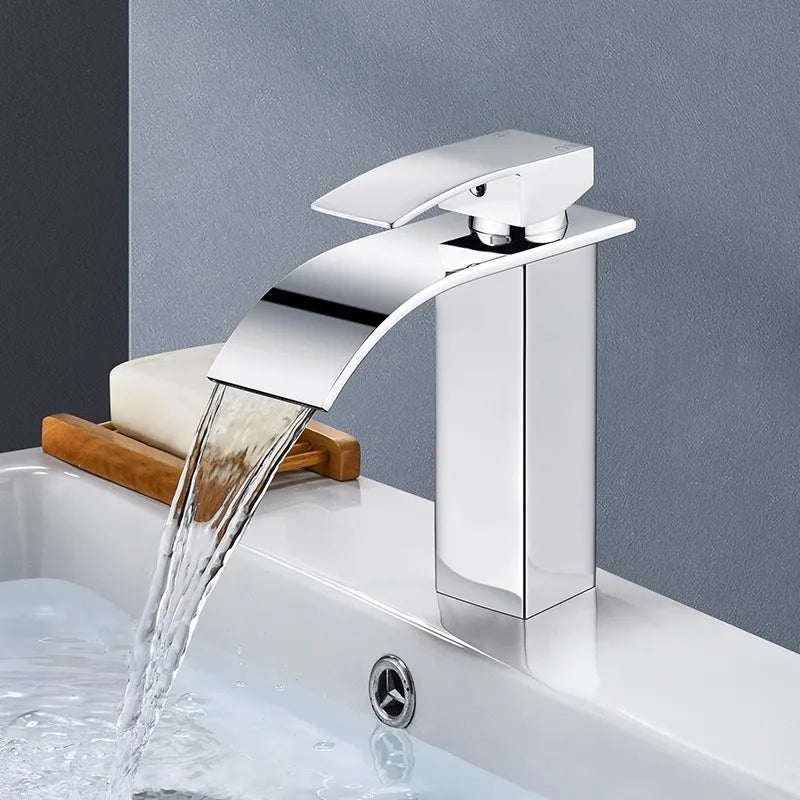 Black Waterfall Basin Faucet