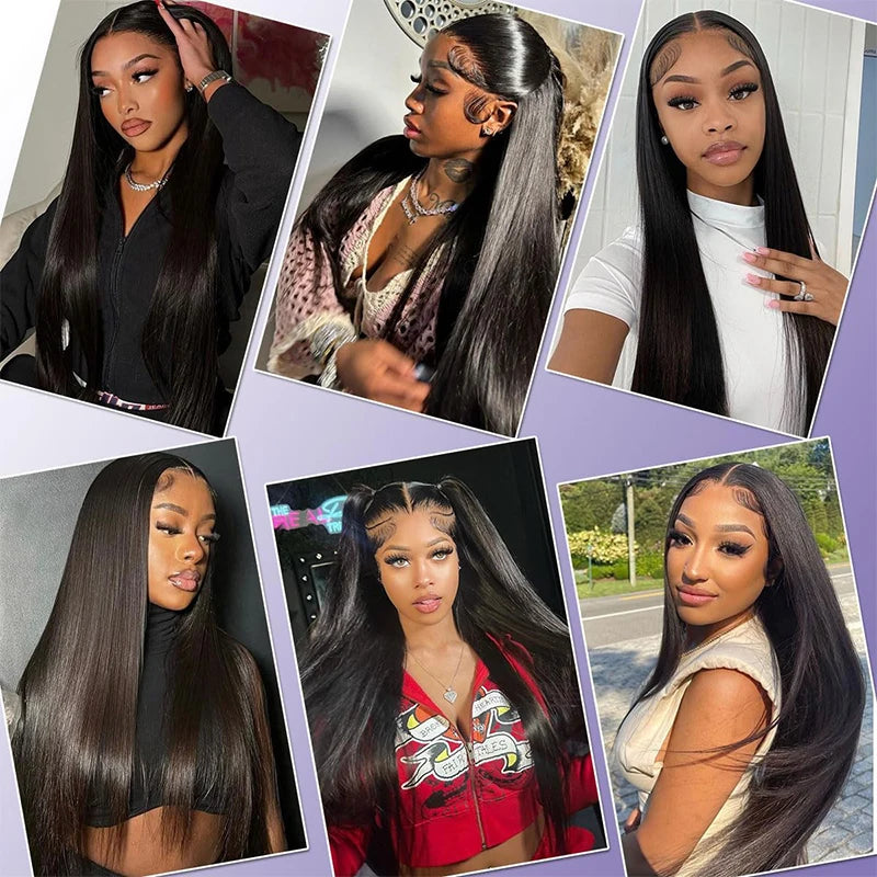 100% Malaysian Straight Lace Front Wig