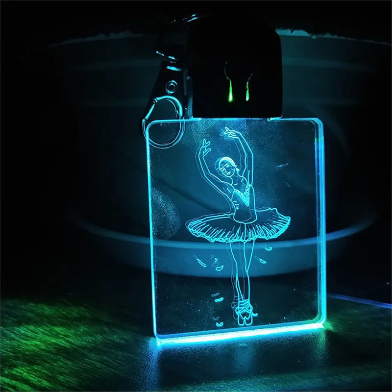 RGB Acrylic LED Keychain