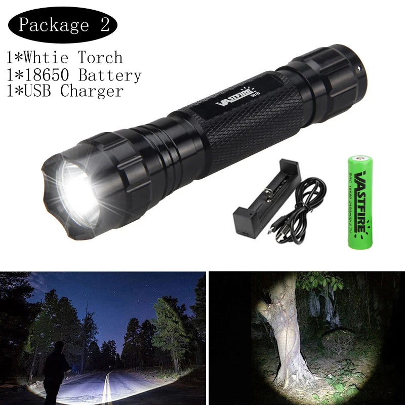 5000lm Tactical Gun Flashlight