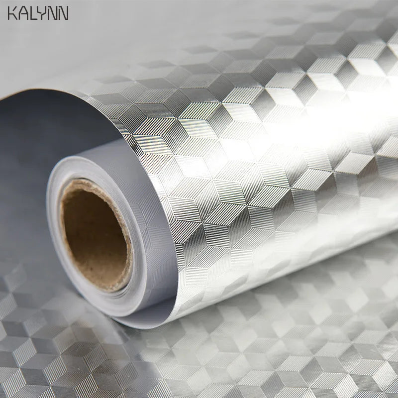 Gold Metal Self-Adhesive Wallpaper