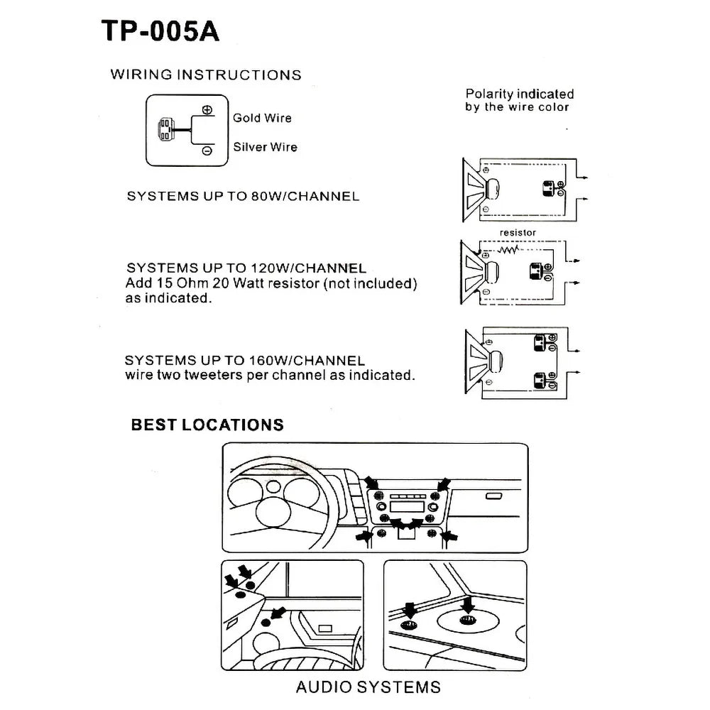 Car Door Tweeter Speakers