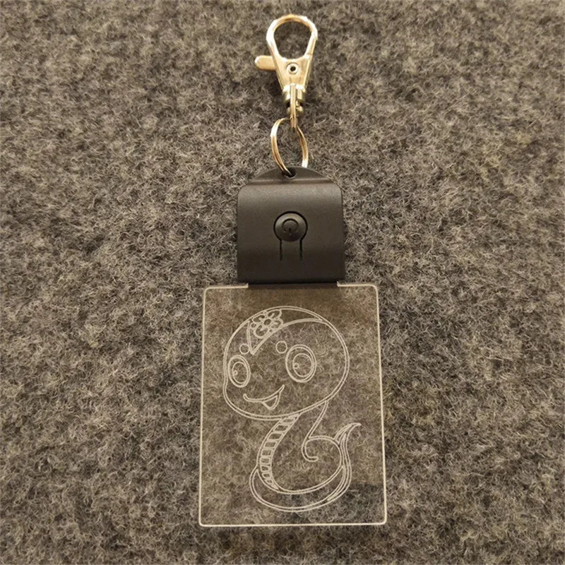 RGB Acrylic LED Keychain