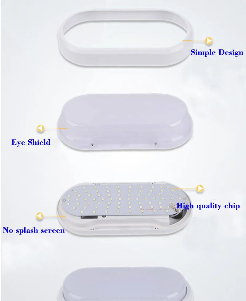 Modern LED Oval Wall Lamp – 16W/20W