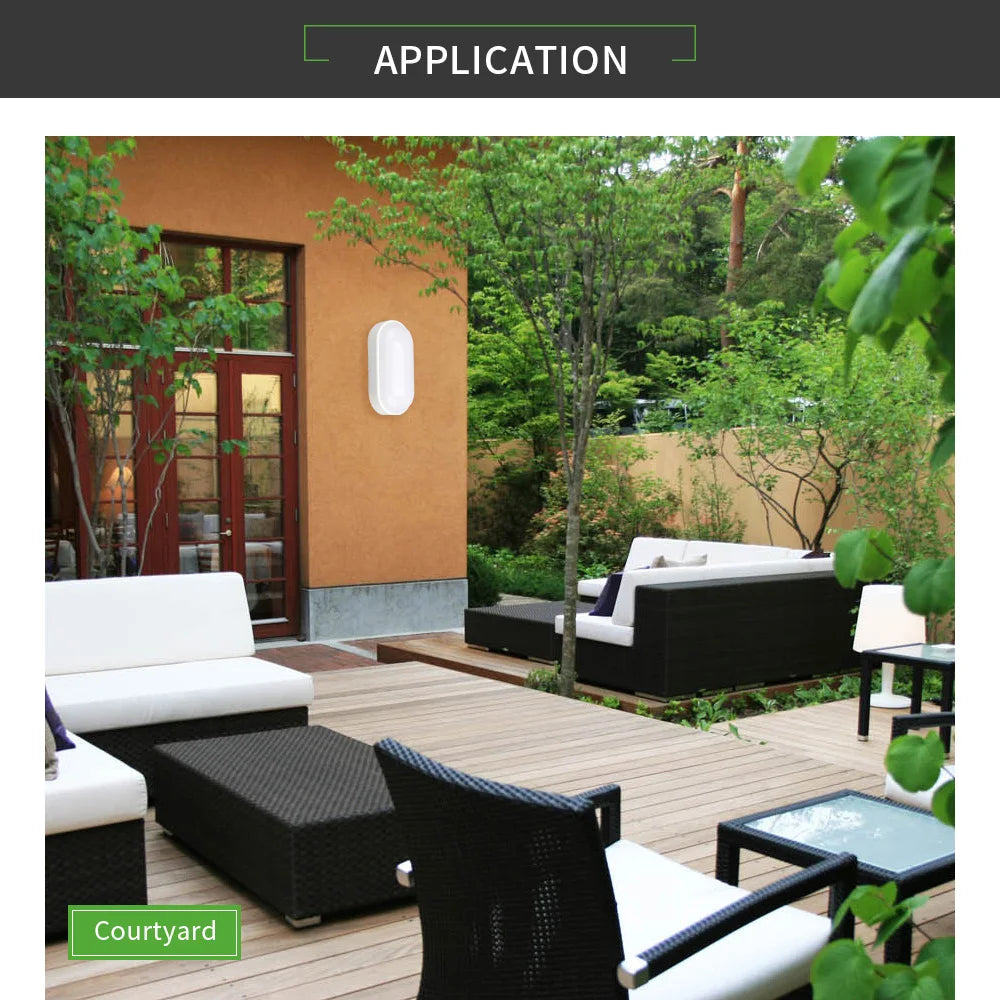 Modern LED Oval Wall Lamp – 16W/20W