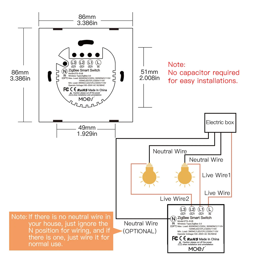ZigBee Smart Light Switch