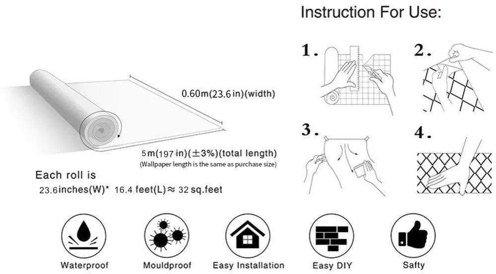 Self-Adhesive PVC Wallpaper