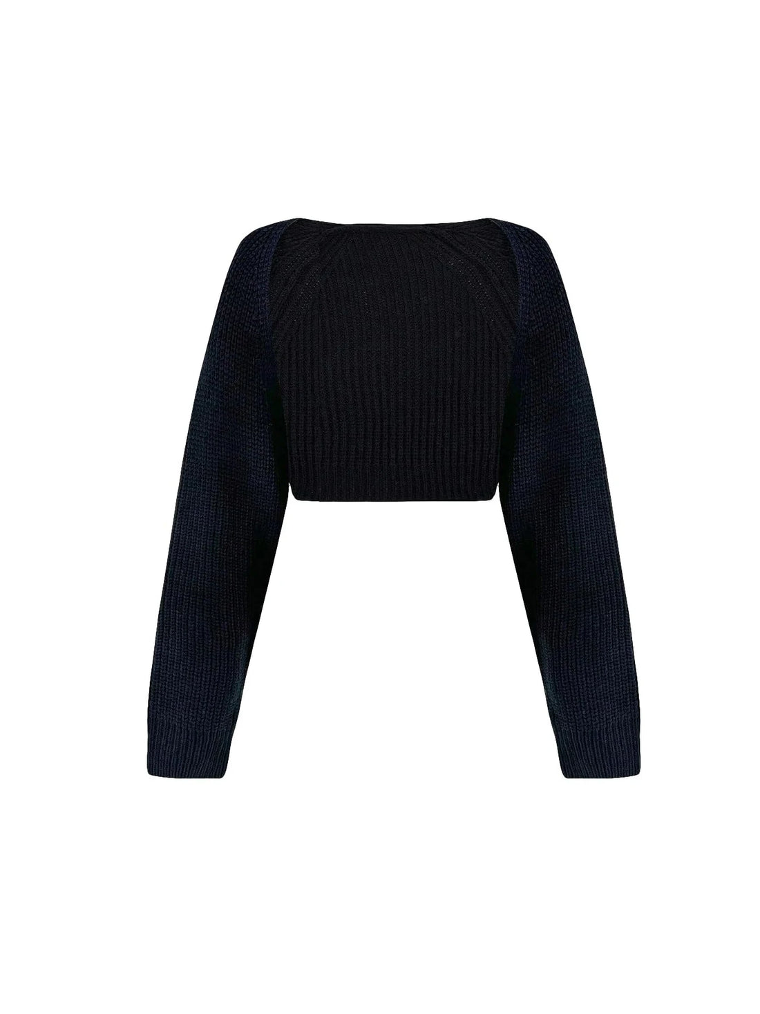 Elegant Solid Color Ribbed Knitted Cardigan
