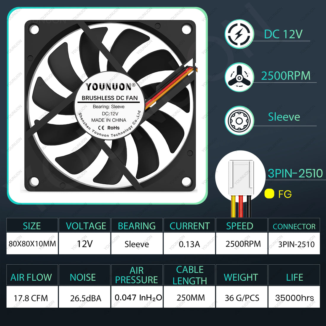 PC Fan Computer Case  Fan Cooler
