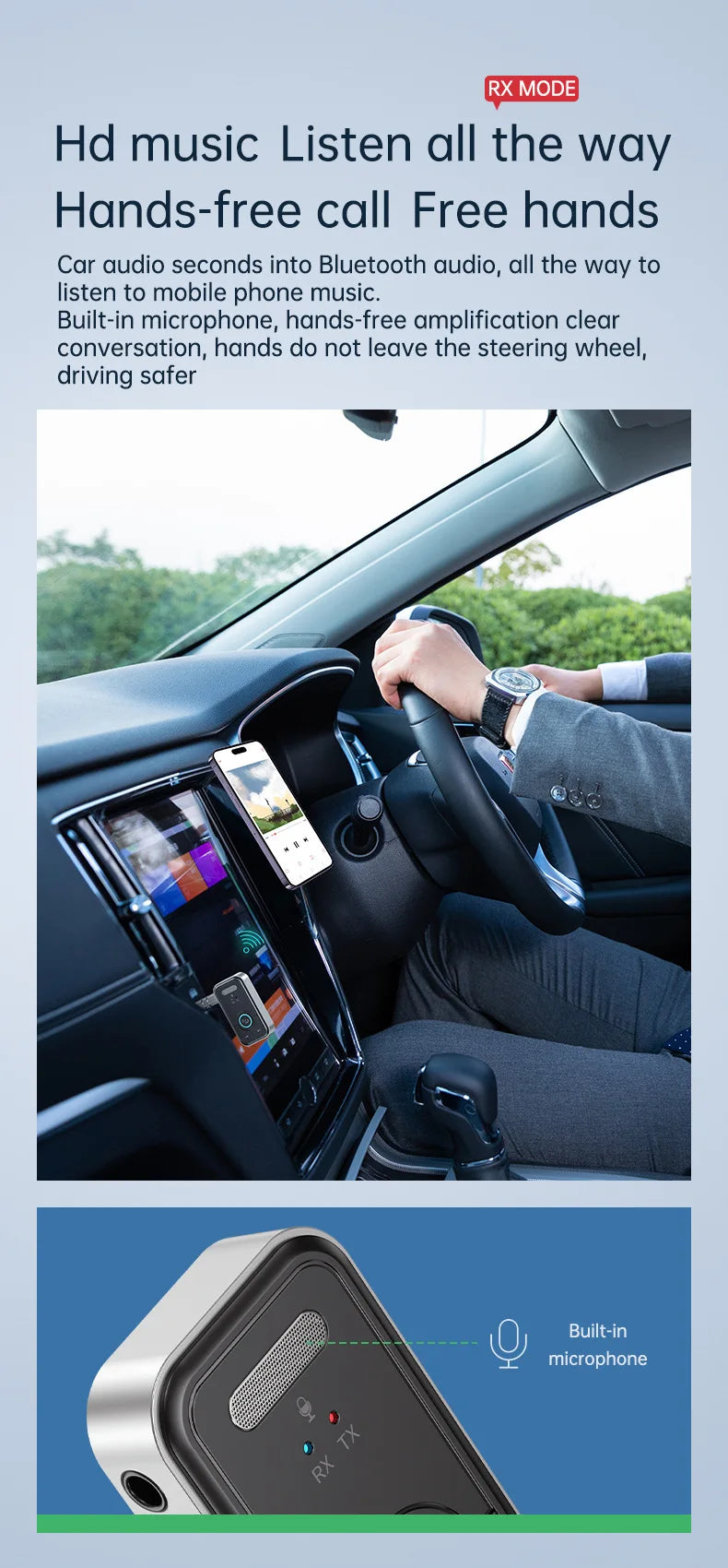 Bluetooth 5.3 Audio Adapter Transmitter