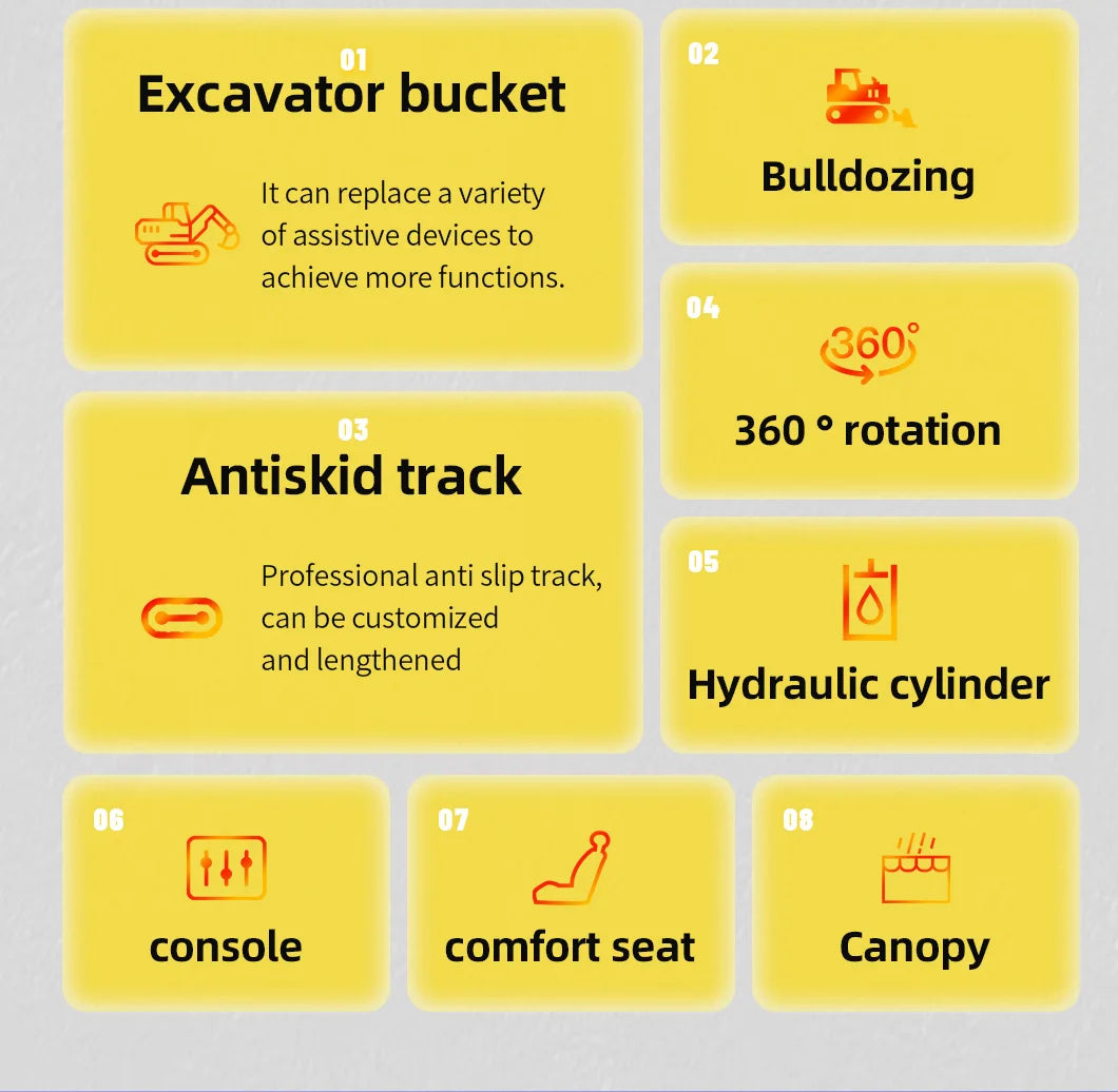 Crawler Mini Excavator 1.5–2 Ton – Kubota Engine