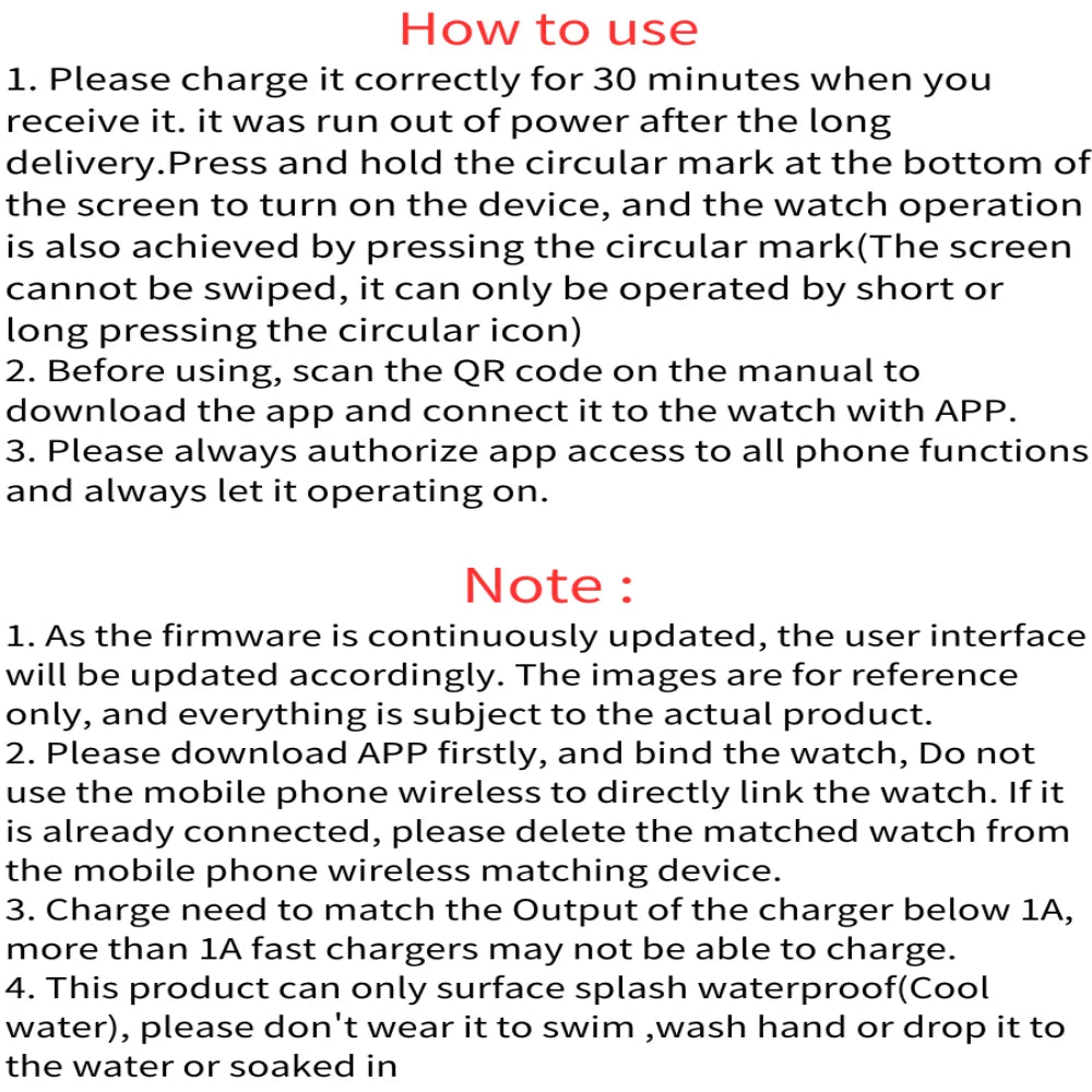 Fitness Smartwatch Android iOS Compatible