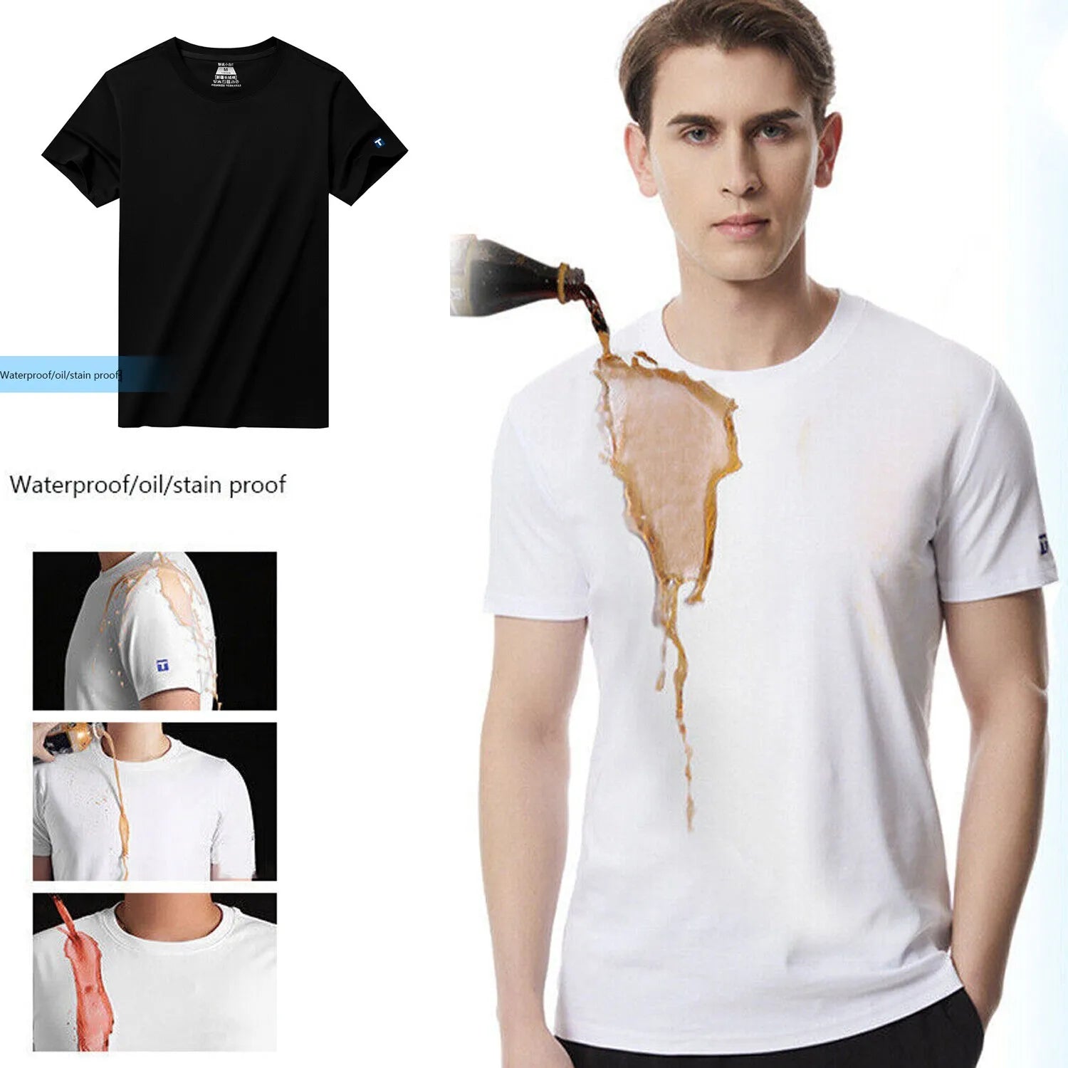 Cotton Tech T-Shirt Waterproof Stain