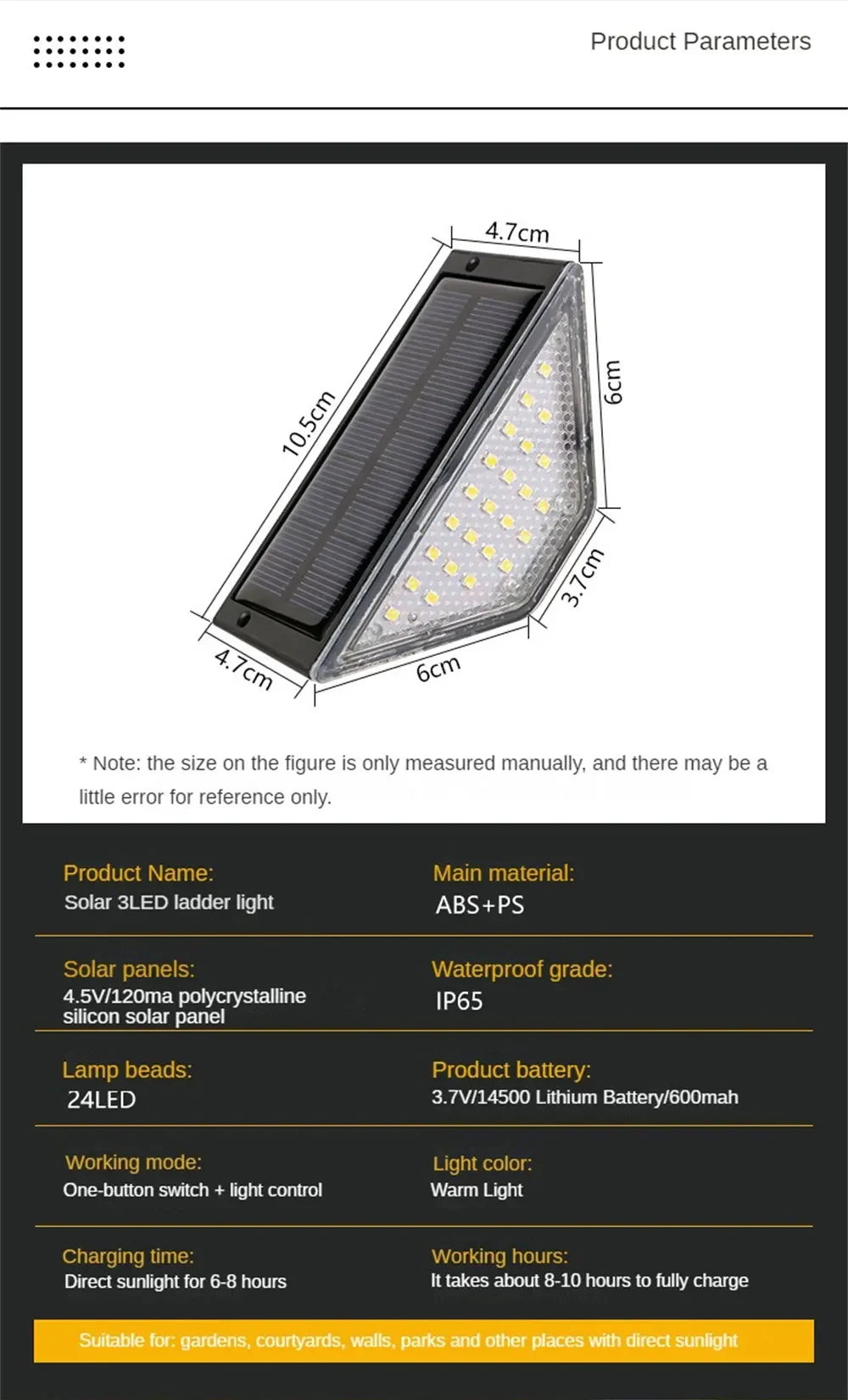 LED Solar Step Lights