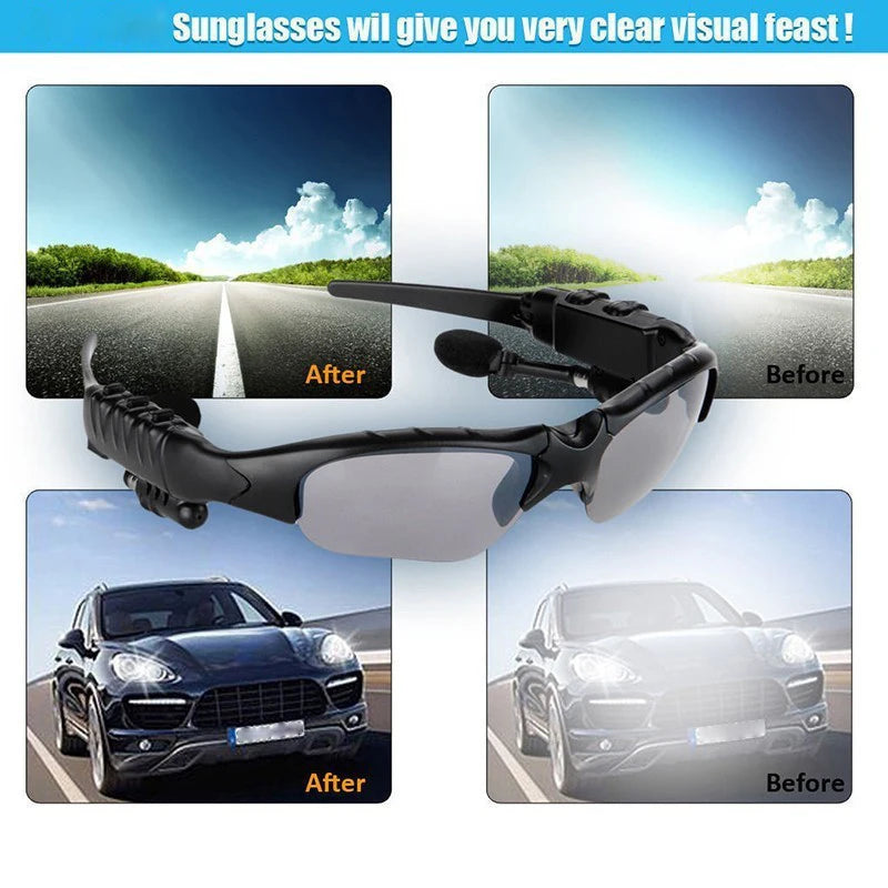 Smart Glasses Bluetooth Headphones Wireless