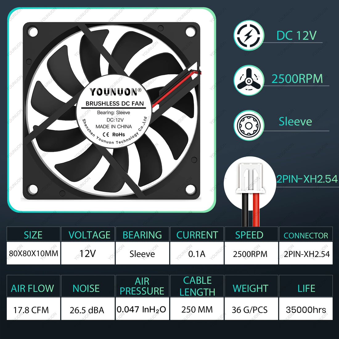PC Fan Computer Case  Fan Cooler