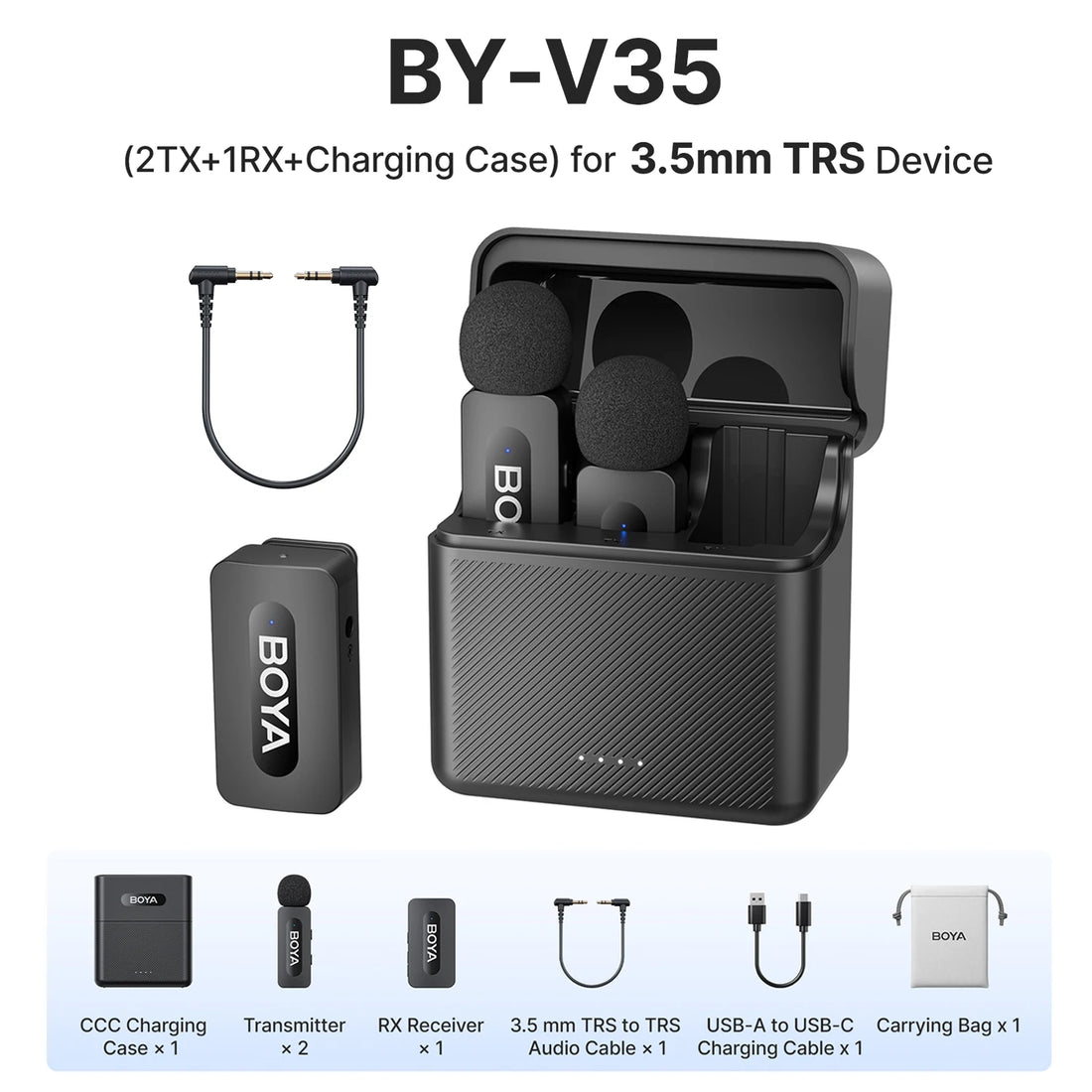 BOYA Wireless Lavalier Microphone System