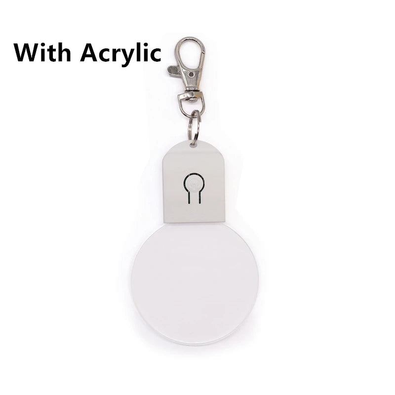 RGB Acrylic LED Keychain