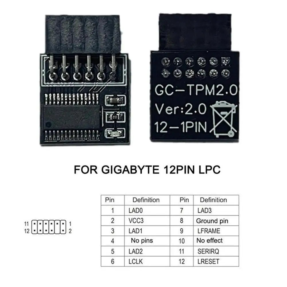 TPM 2.0 Security Module 14Pin