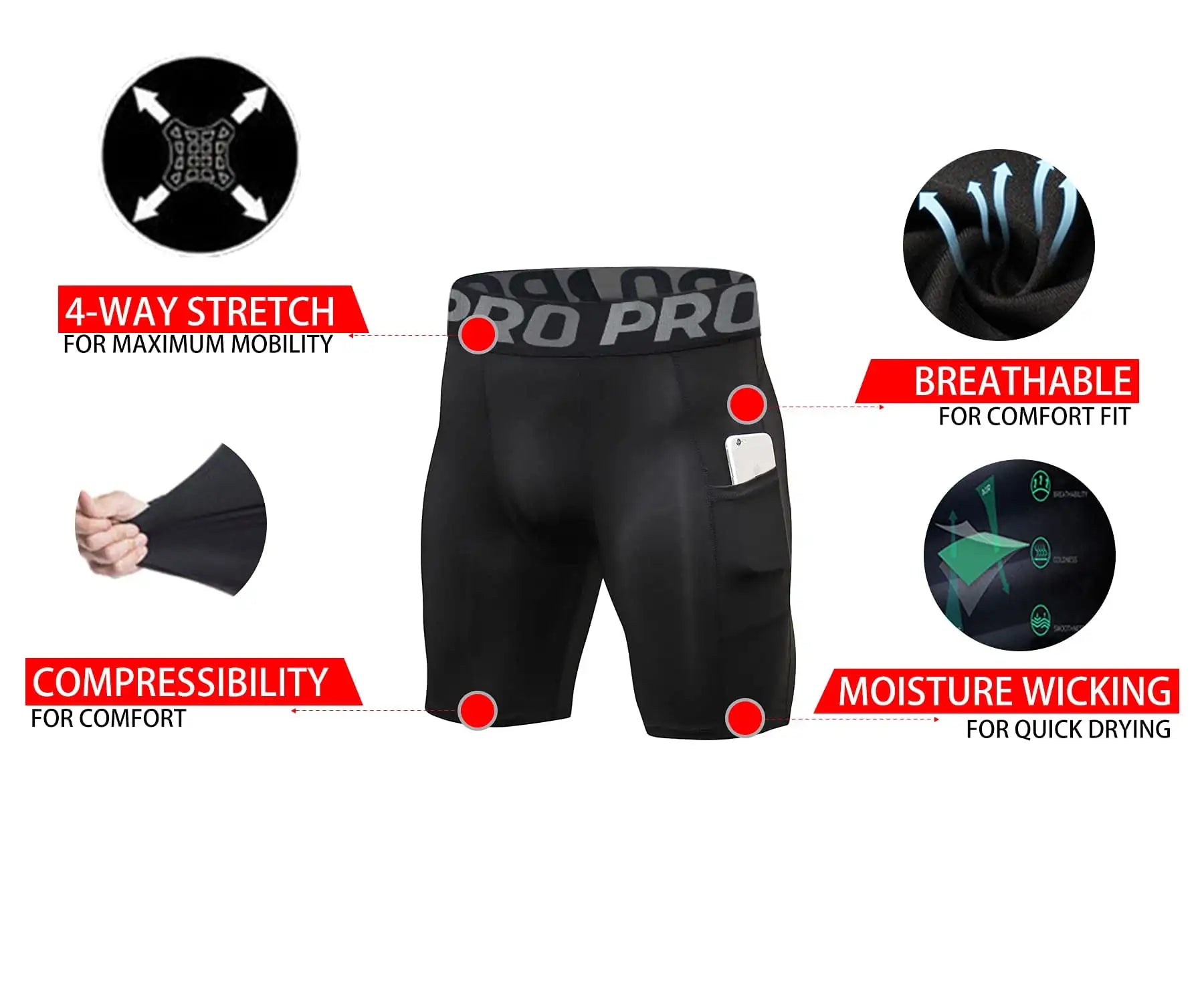 Men’s Compression Running Shorts