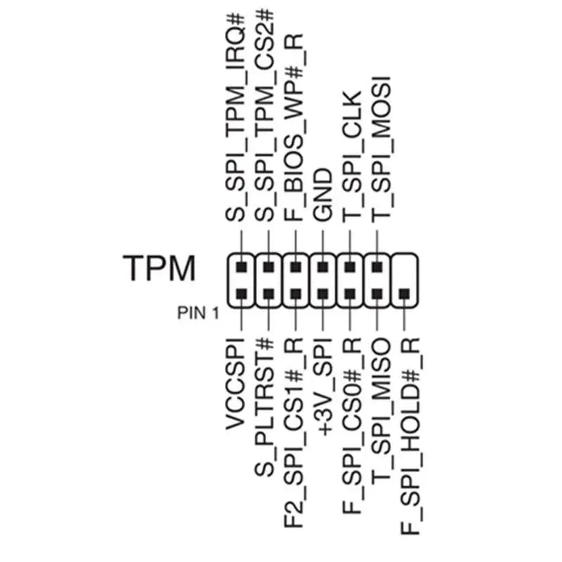 TPM 2.0 Security Module 14Pin