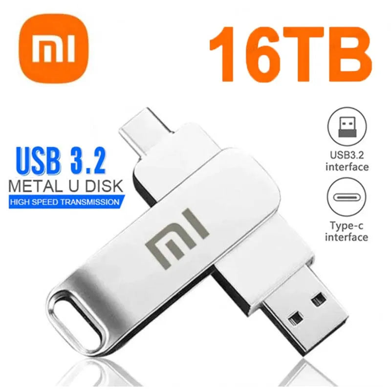 16TB USB 3.2 High-Speed Flash Drive
