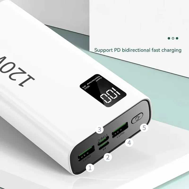 120W 50000mAh Fast Charging Power Bank