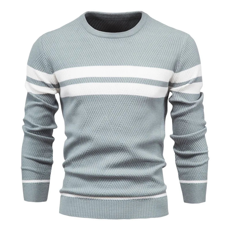Men’s Patchwork Pullover Sweater
