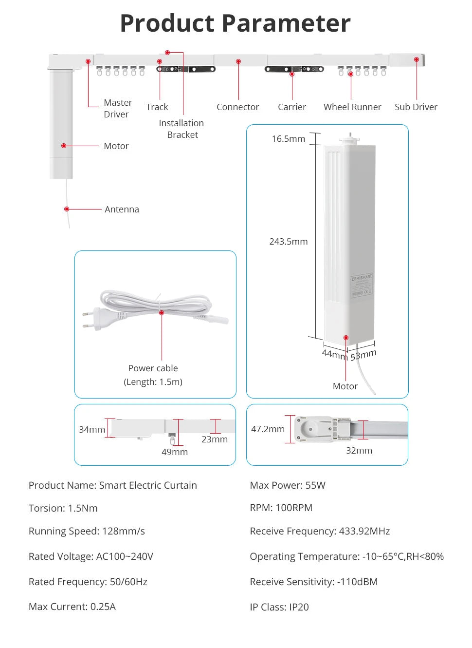Zemismart Smart Motorized Curtain