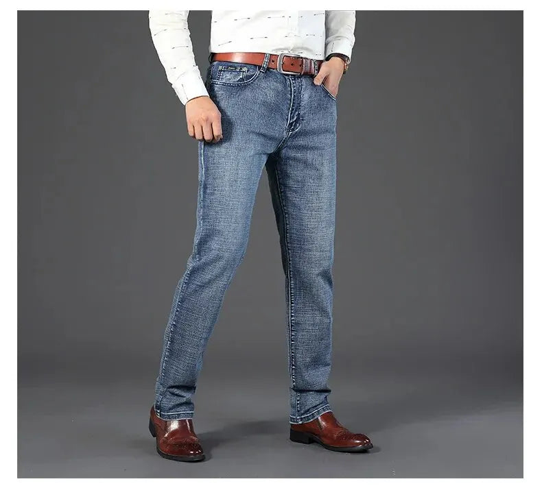 Men's Business Casual Straight Jeans