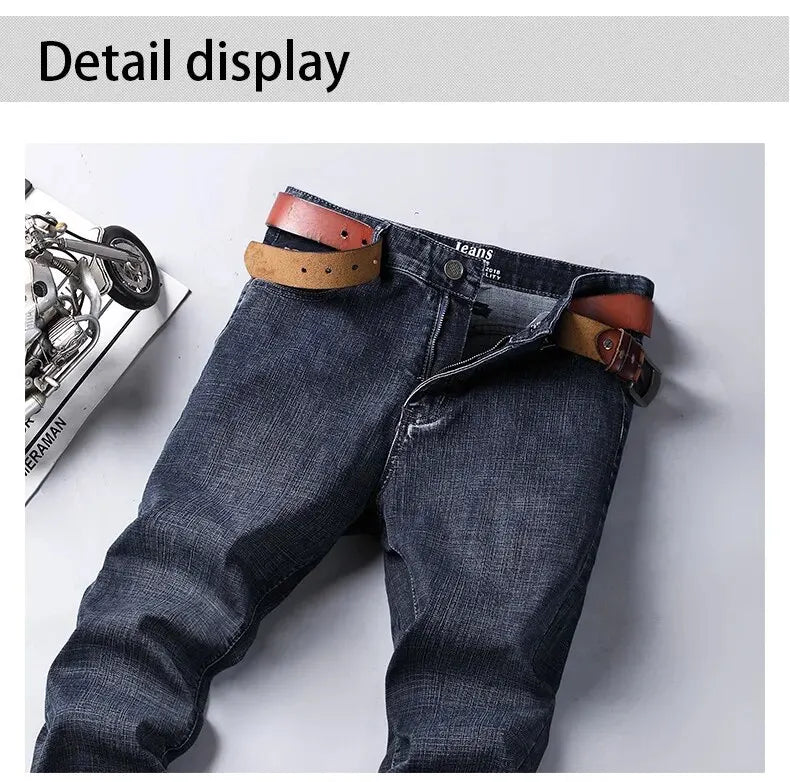 Men's Business Casual Straight Jeans