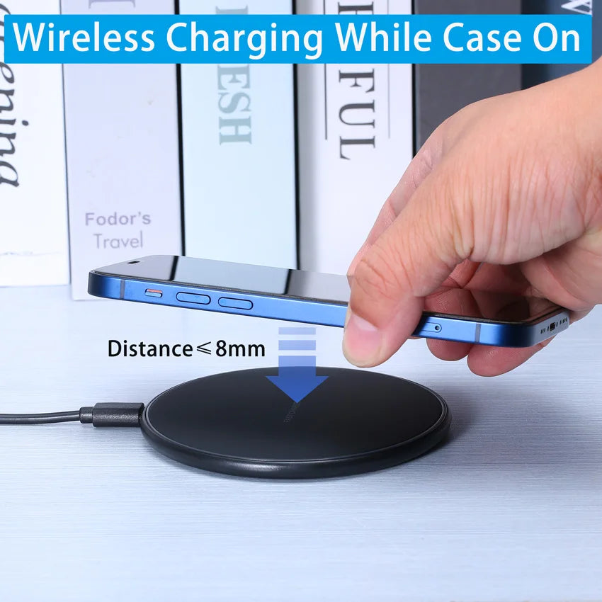 Wireless Charger for iPhone & Samsung