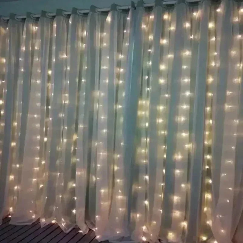 USB LED Curtain String Lights