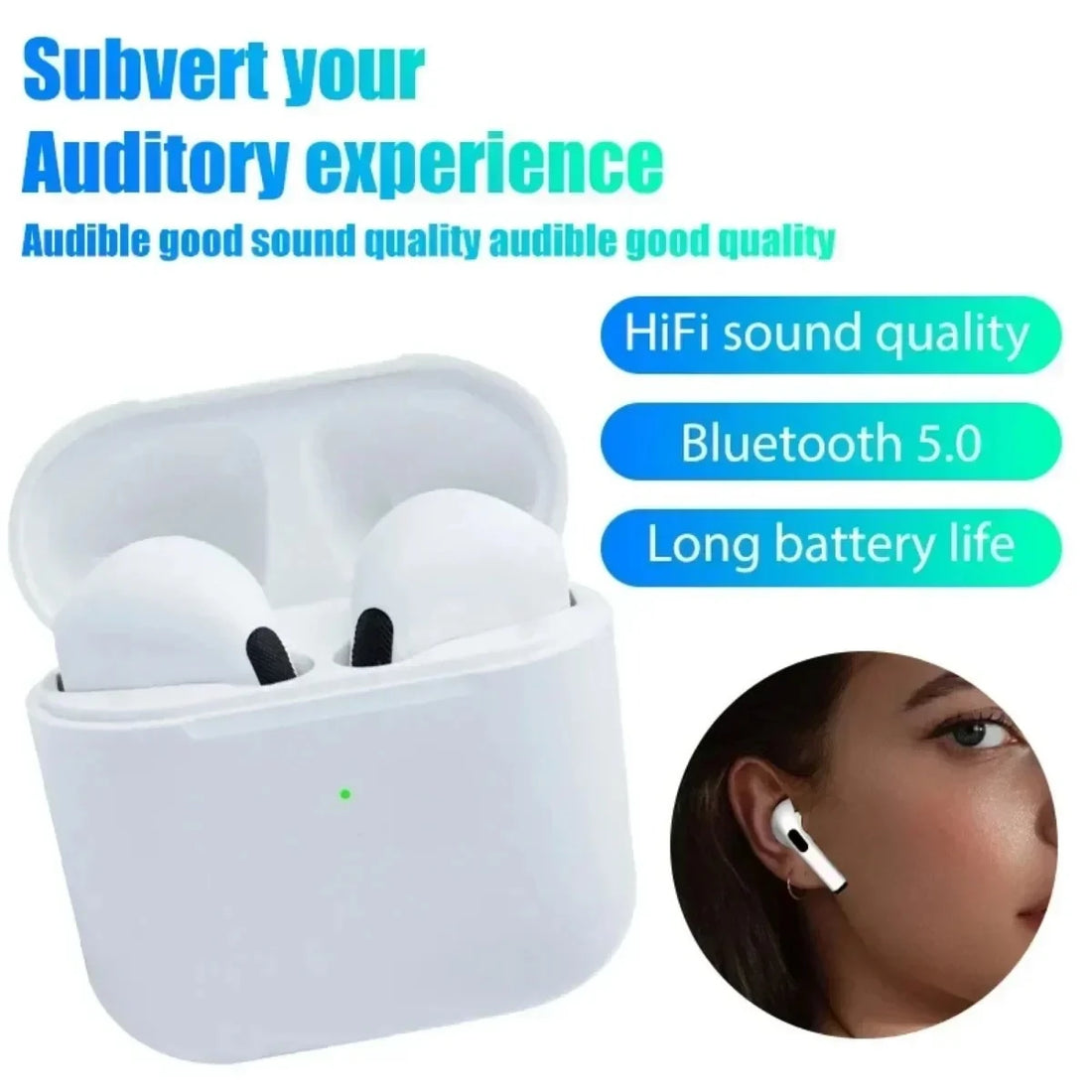 Pro4 Bluetooth Earphones Wireless Sports