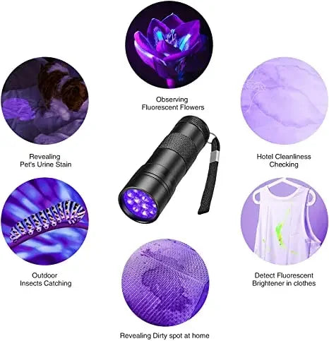 395nm UV Blacklight Flashlight