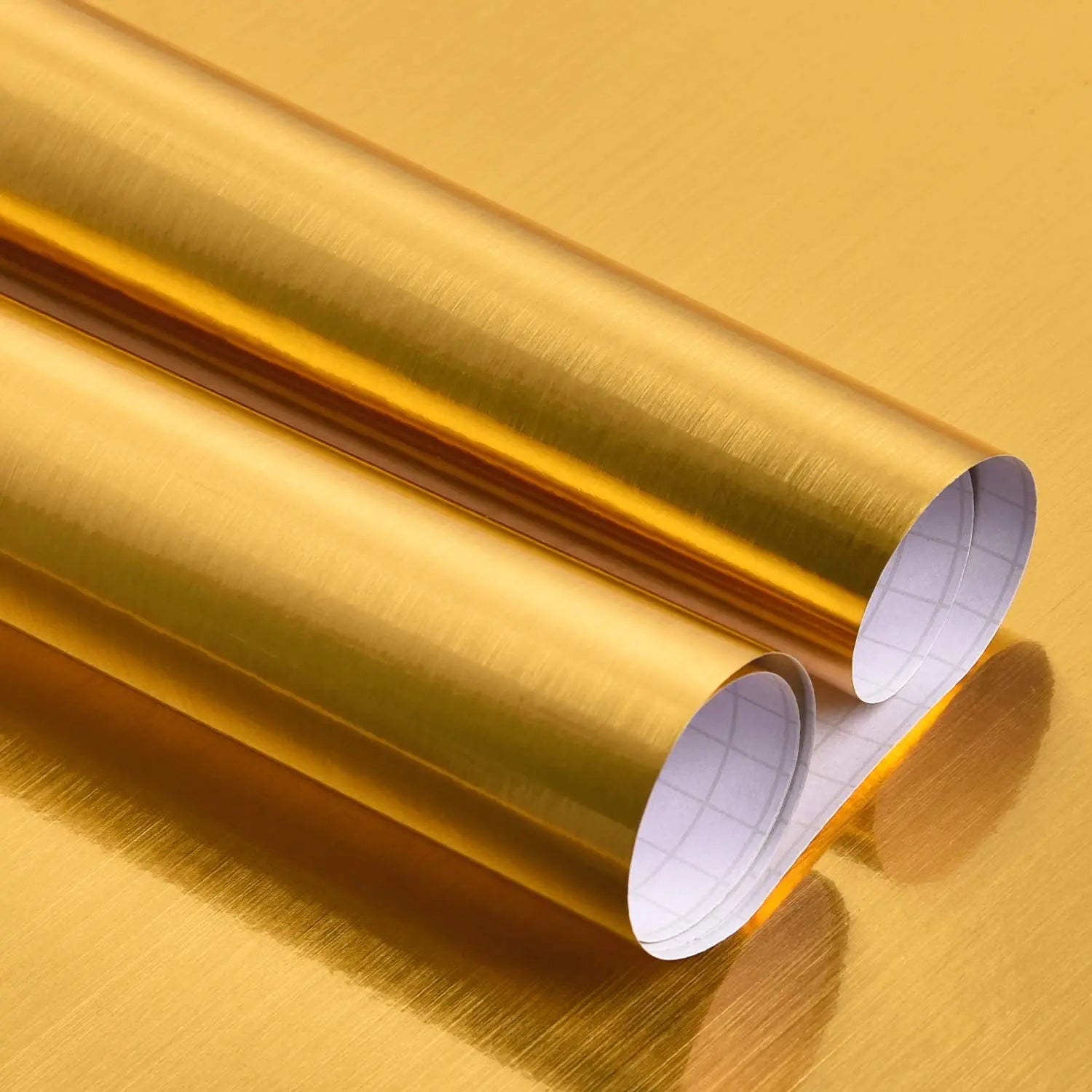 Gold Metal Self-Adhesive Wallpaper