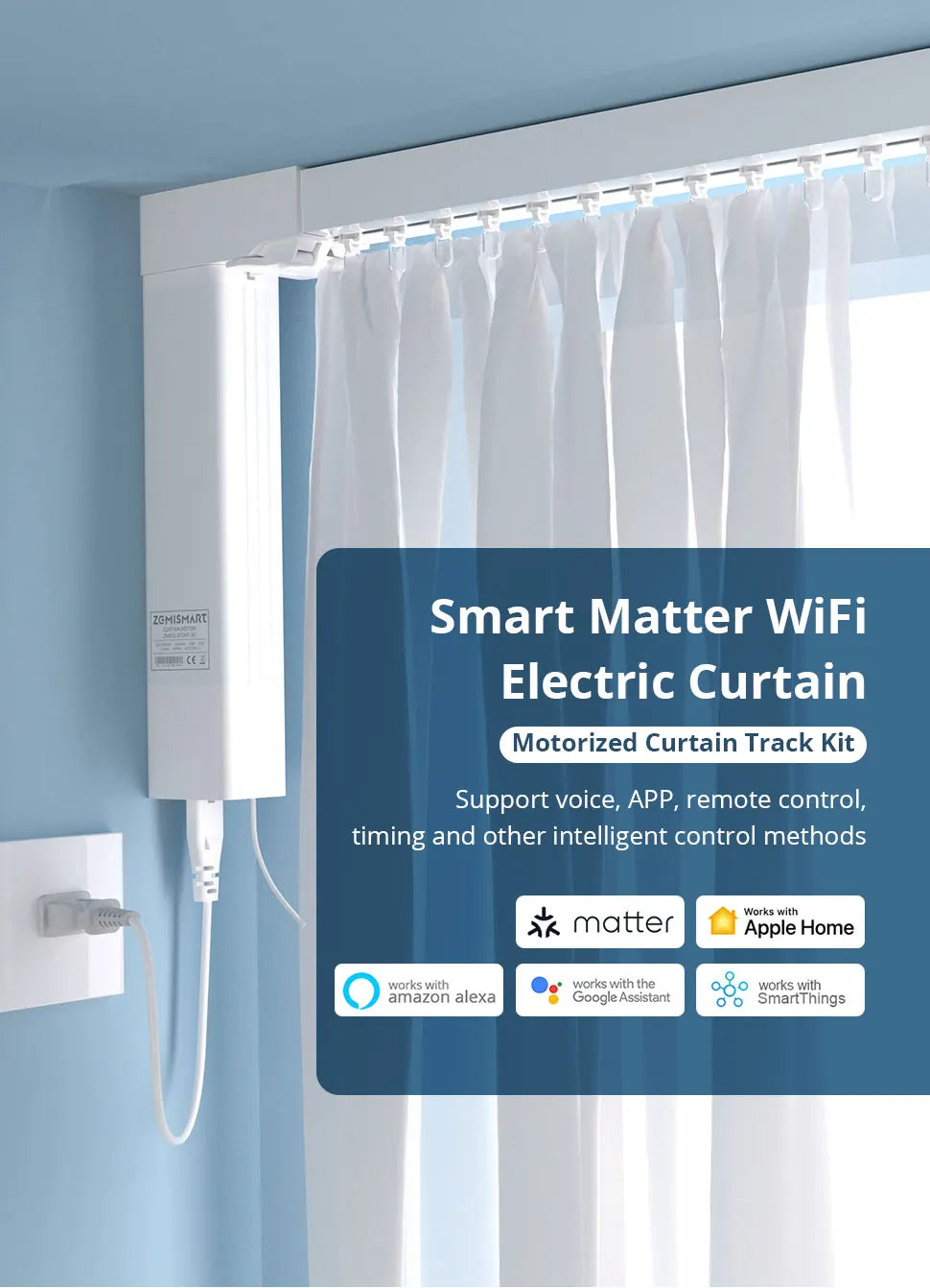 Zemismart Smart Motorized Curtain